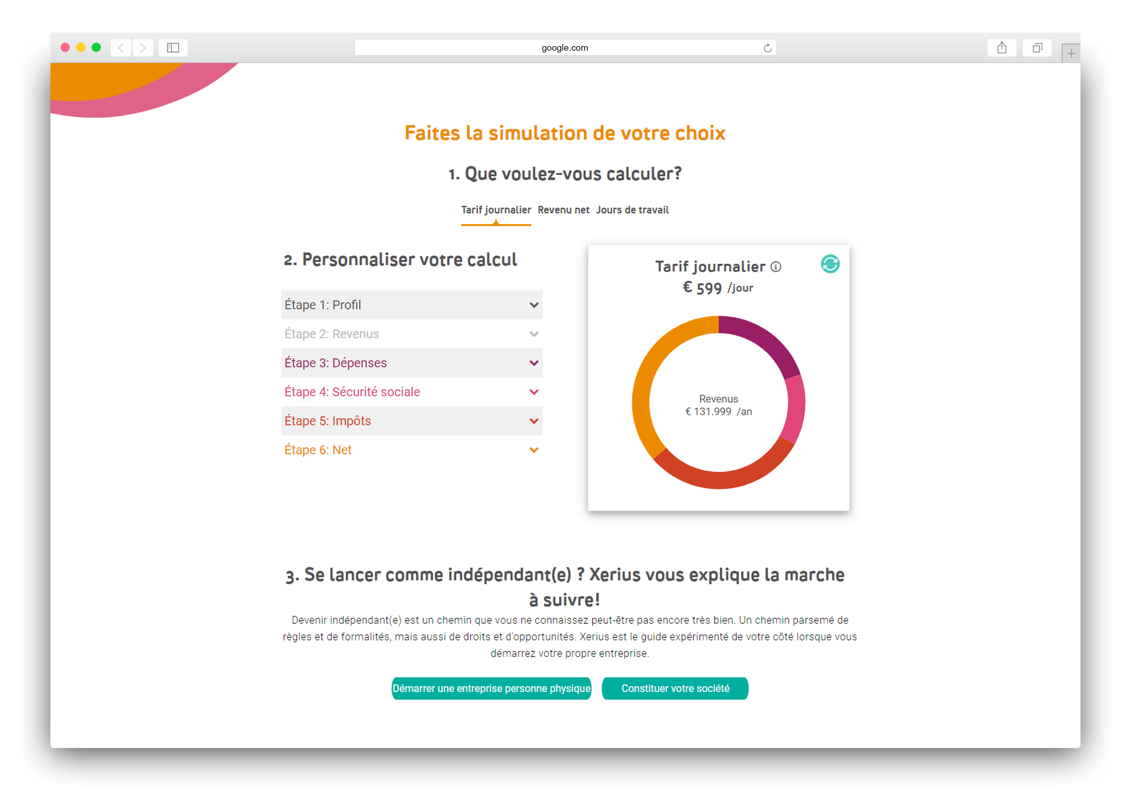 Calculateur Brut Net Pour Independants Xerius